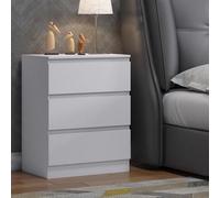 Fwstyle Carlton White 3 Drawer Chest (H) 77Cm (W) 60Cm (D) 40Cm