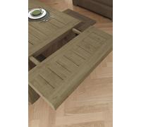 Exquisite Solid Reclaimed Pine Extension Leaf FWStyle Brown One Size