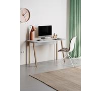 Freestanding Student Study Desk Home Office Solid Matt White FWStyle White One Size