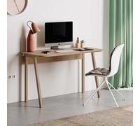 Fwstyle Freestanding Study Desk Student Home Office Natural Oak