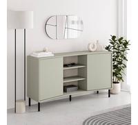 Frem 2 Door Curved Large Sideboard Ash Green FWStyle Green One Size