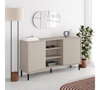 FWStyle Frem 2 Door Curved Large Sideboard Sandstone in Beige FWStyle Beige
