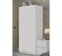 Large 2 Door Wardrobe Matt White - Stora FWStyle White One Size