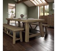 Fwstyle Large 2M Solid Pine Fixed Top Dining Table