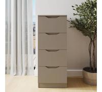 Fwstyle Luno Putty 4 Drawer Modern Chest Of Drawers In Beige Beige One Size