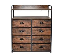 FWStyle Maya Industrial Storage Shelving Unit with Handles