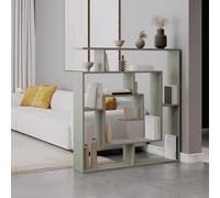 FWStyle Maze Bookcase Room Divider Shelving Unit Ash Green Modern Design FWStyle Green
