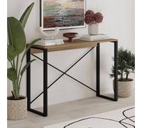 Fwstyle Modern Dark Oak Narrow Hallway Console Table In Brown Brown One Size