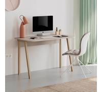 Sandstone Home Office Study Desk Oak Effect Legs