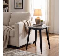 Fwstyle Monaco Sintered Stone Grey Sofa End Lamp Table Scratch Resistant Grey
