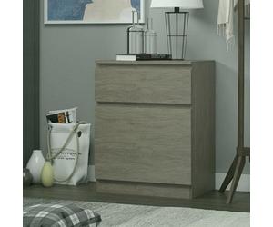 FWSTYLE Narvik 1 Door 1 Drawer Storage Unit Bedside Rustic Oak