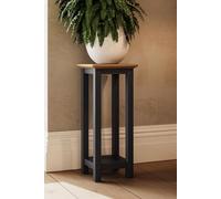 FWStyle Painted Graphite Blue Tall Side Table Ready Assembled in Dark Blue FWStyle Dark Blue