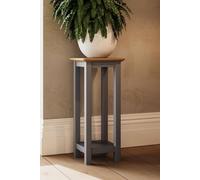 Fwstyle Painted Grey Tall Side Table Ready Assembled Grey