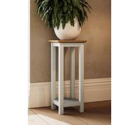 FWStyle Taberno Oak Side Table - Linen