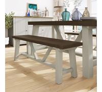 2x 1.6M Solid Reclaimed Pine Truffle Dining Bench FWStyle Brown One Size