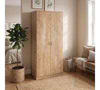 Fwstyle Promo 2 Door Double Wardrobe Oak (H) 170 (W) 76 (D) 47Cm