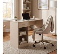 Fwstyle Promo Putty 1 Drawer 2 Shelf Study Room Home Office Desk Dressing Table