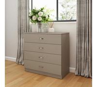 Fwstyle Promo Putty 4 Drawer Chest (H) 72Cm (W) 75Cm (D) 36Cm
