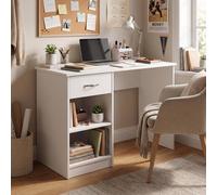 Fwstyle Promo White 1 Drawer 2 Shelf Study Room Office Desk Dressing Table White