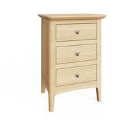 Fwstyle Ready Assembled 3 Drawer Chest Of Drawers Ash