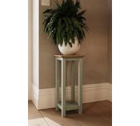 FWStyle Sage Green Solid Oak Side Table FWStyle Green One Size