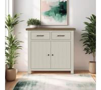 Fwstyle Small Sideboard 2 Door 2 Drawer Solid Reclaimed Pine