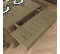 FWSTYLE Solid Natural Reclaimed Pine Fixed Top Table Extension Leaf