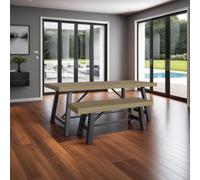 Fwstyle Solid Pine 1.32M Modern Dining Bench