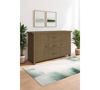 Fwstyle Solid Pine 2 Door 3 Drawer Large Sideboard In Brown Brown One Size