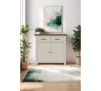 Fwstyle Solid Pine Small Sideboard 2 Door 2 Drawer Handmade In Brown Brown One Size