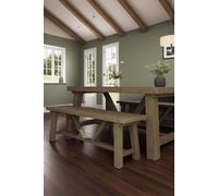 Fwstyle Solid Reclaimed Pine 1.4M Dining Room Bench In Brown Brown One Size