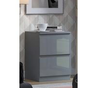 FWStyle Stora Bedside - Grey Gloss, Grey