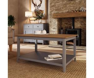 Fwstyle Taberno Coffee Table Dove Grey (H) 46 (W) 90 (D) 60Cm