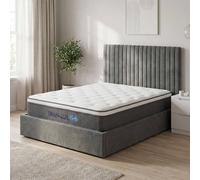 FWStyle Trance Euro Top Sprung Small Double Mattress Edge Support 33cm Thick in White FWStyle White Small Double