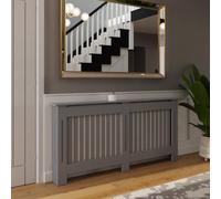 FWStyle Vertical Slat Large Grey Radiator Cover (H) 82.3 (W) 172cm (D) 19cm FWStyle Grey