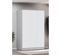 FWStyle White 3 Door Wardrobe Push To Open Soft Close FWStyle White