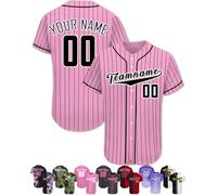 FwSYouMAI Custom Baseball Jersey Personalised Printed Teamname Number Customised Shirts Sport Uniform for Men,Women,Youth