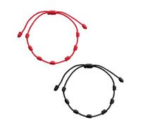 FWXFW 24Pcs Adjustable Red Good Luck Bracelet String of Fate Braided Knot Rope for Lover Couple BFF Women Men Hand Strap