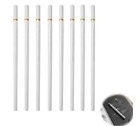 FWYDRJZC 8 Pcs White Charcoal Pencils for Drawing, Professional Charcoal Pencils, White Pencil for Highlights, Sketching, Shading -Ideal for Charcoals Drawings, Art, Crafts, Fine Detailing