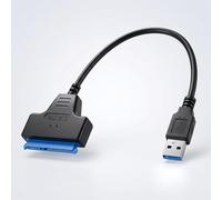 FWYDRJZC USB 3.0 to SATA III Adapter Cable - High-Speed 2.5" SSD & HDD Connector, Portable Plug and Play Hard Drive Data Transfer & Recovery Cable for Laptop and External Storage