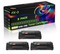 FX-3 Compatible for Canon Toner Cartridges with Chip Fax L60 L90 LC1060P LC2060 LC4000 LC4500 Printers (3 Pack Black)