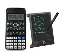 FX-991EX Battery & Solar Powered Scientific Calculator with 4.4-Inch LCD Writing Pad, 552 Function Professional Portable Calculator with Notepad for School, Office (Black)