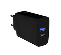 Fx Dual Eu Main Charger Usb-C And Usb-A, Black