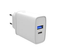 FX Dual EU Main Charger USB-C and USB-A, White