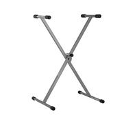FX F900522 68 - 92 cm Keyboard Stand, Ailver/Grey.