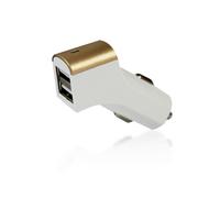 FX Factory Powabud Twin Socket USB 2.1A 'Car Charger' Gold FX Gold
