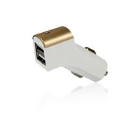 FX Factory Powabud Twin Socket USB 2.1A 'Car Charger' Gold FX Gold