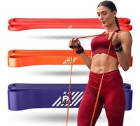 FX FFEXS Resistance Bands Set Men - Exercise Bands Durable Latex - Pull Up Bands Gym - Stretch Bands for Exercise - Workout Bands Fitness - Elastic Bands Gym - Men & Women - All Strength Levels