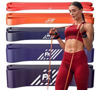 FX FFEXS Resistance Bands Set Men - Exercise Bands Durable Latex - Pull Up Bands Gym - Stretch Bands for Exercise - Workout Bands Fitness - Elastic Bands Gym - Men & Women - All Strength Levels