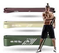 FX FFEXS Resistance Bands Set Men - Exercise Bands Durable Latex - Pull Up Bands Gym - Stretch Bands for Exercise - Workout Bands Fitness - Elastic Bands Gym - Men & Women - All Strength Levels